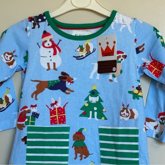 NWT Sz2T ML Monsoon Christmas Dress - Picture 3 of 6
